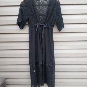 Black Lace Robe